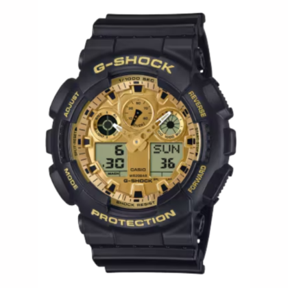 Casio G-Shock GA-100GGB-1A9DR Gold Dial Analog-Digital 2 ATM Men Watch